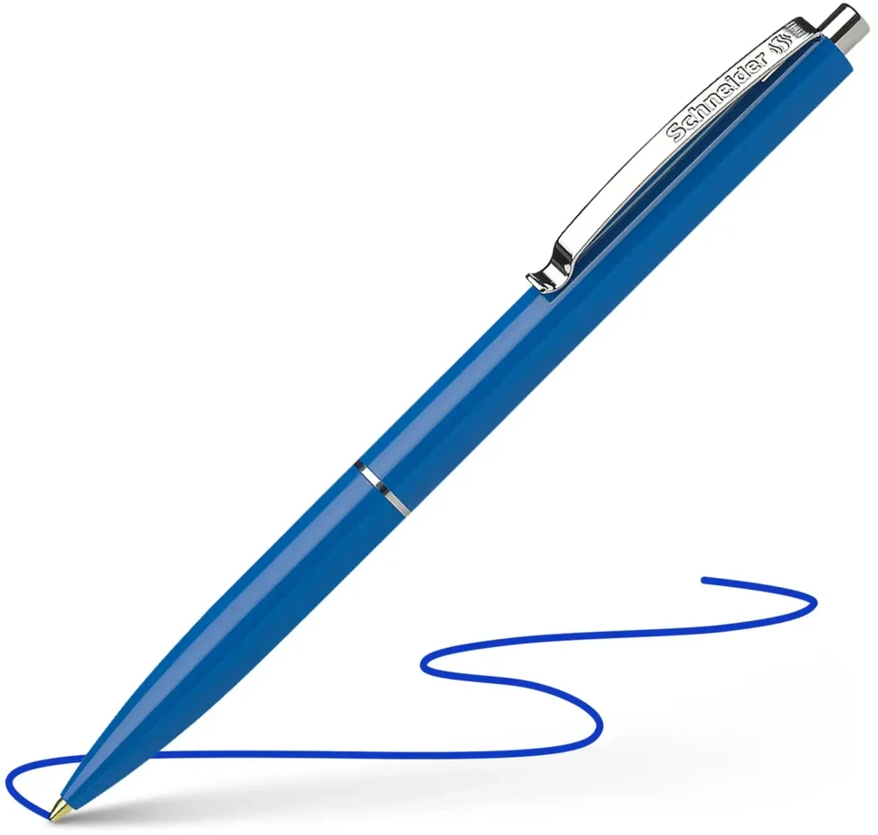 SCHNEIDER Ballpoint pen "K15", mėlynas, 0,5mm, squeeze mechanism, 50pcs