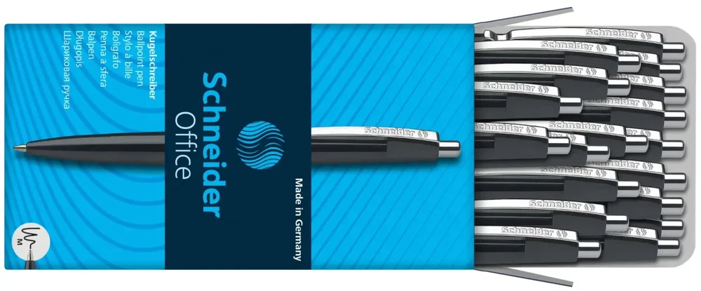 Ballpoint pen SCHNEIDER OFFICE juodas body, juodas ink