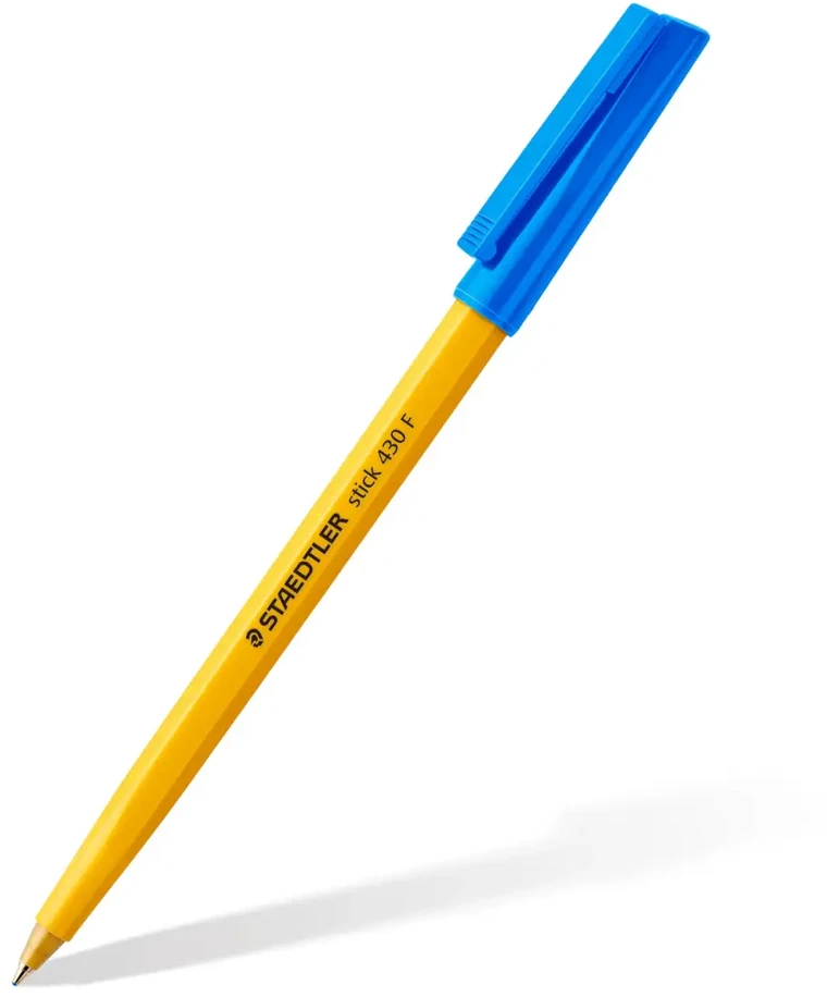 STAEDTLER tušinukas „Stick 430 F“, mėlynas, 0,3 mm, su dangteliu
