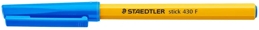 STAEDTLER tušinukas „Stick 430 F“, mėlynas, 0,3 mm, su dangteliu
