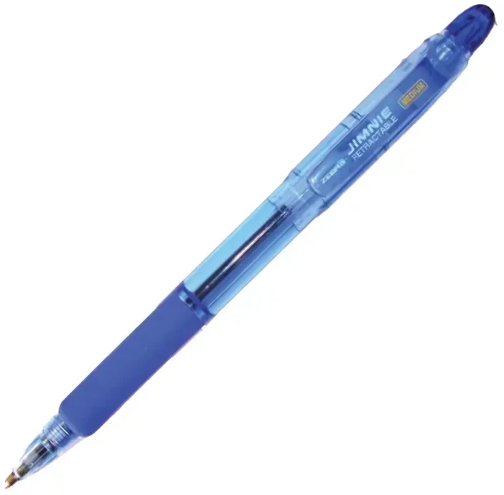 Automatinis tušinukas ZEBRA JIMNIE RETRACTABLE, 0,7 mm, MĖLYNA