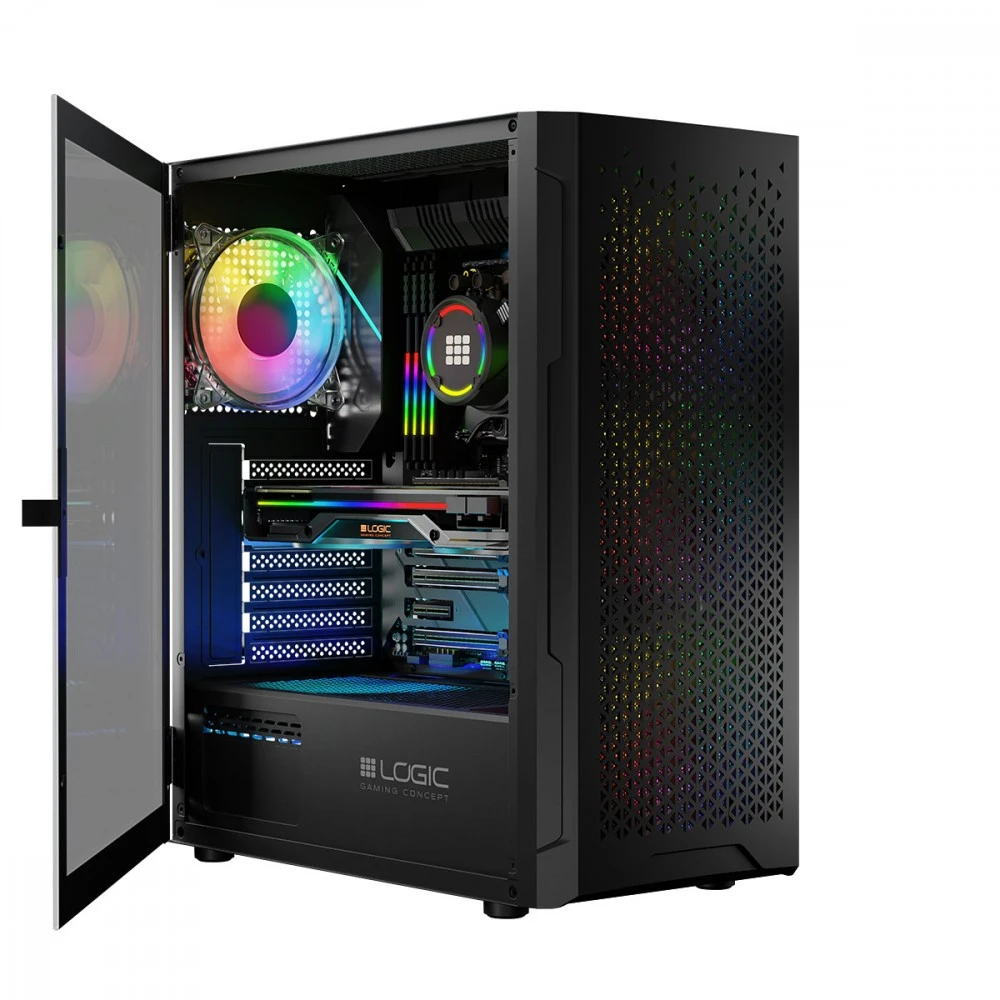 Logic ARAMIS ARGB MINIDI USB 3.0 dėklas, juodas