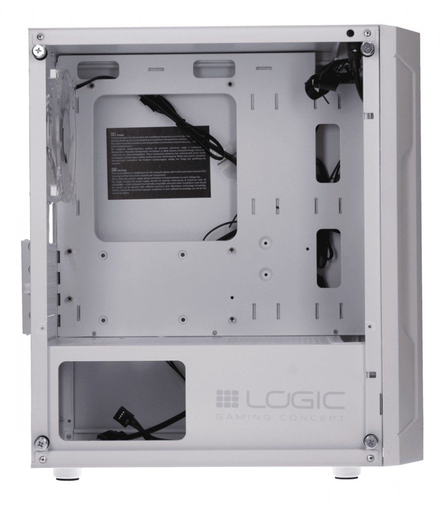 Kompiuterio Korpusas - Logic Aramis ARGB Mini Baltas
