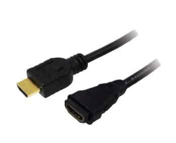 LOGILINK CH0057 LOGILINK - HDMI laidas - HDMI 1.4 vyriškas / moteriškas, auksinė versija, ilgis 3 m
