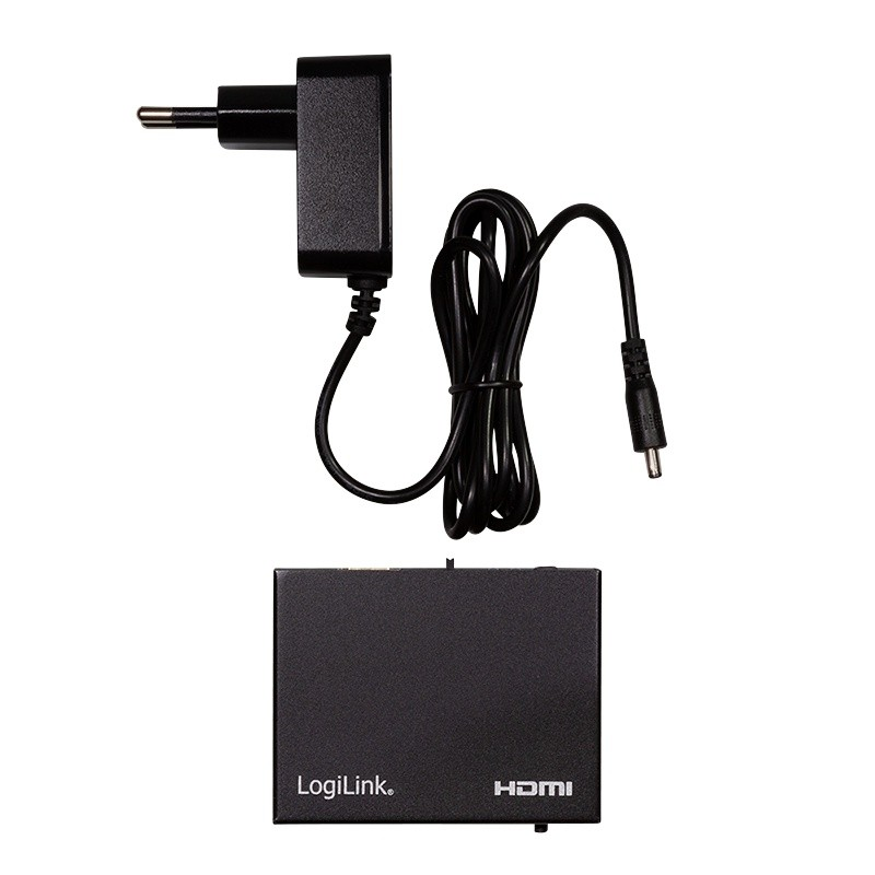 AV adapteris LogiLink LogiLink HDMI- Audio- Extract, 2CH / 5.1CH, SPDIF, 4K / 60Hz, schw.