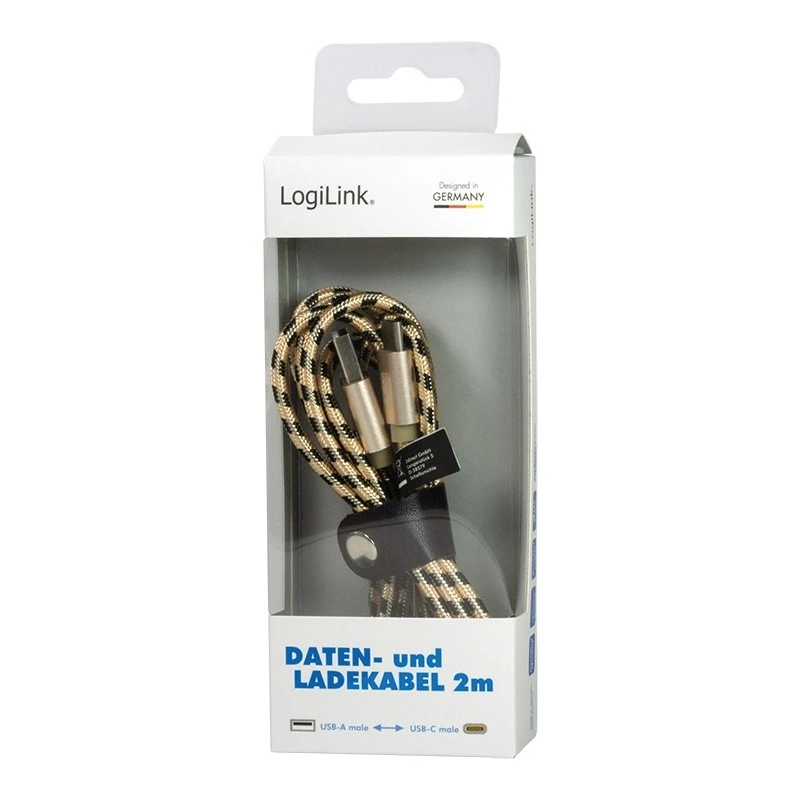LOGILINK CU0135 LOGILINK – sinchronizavimas & įkrovimo laidas, USB į Micro USB kištukas, 2m