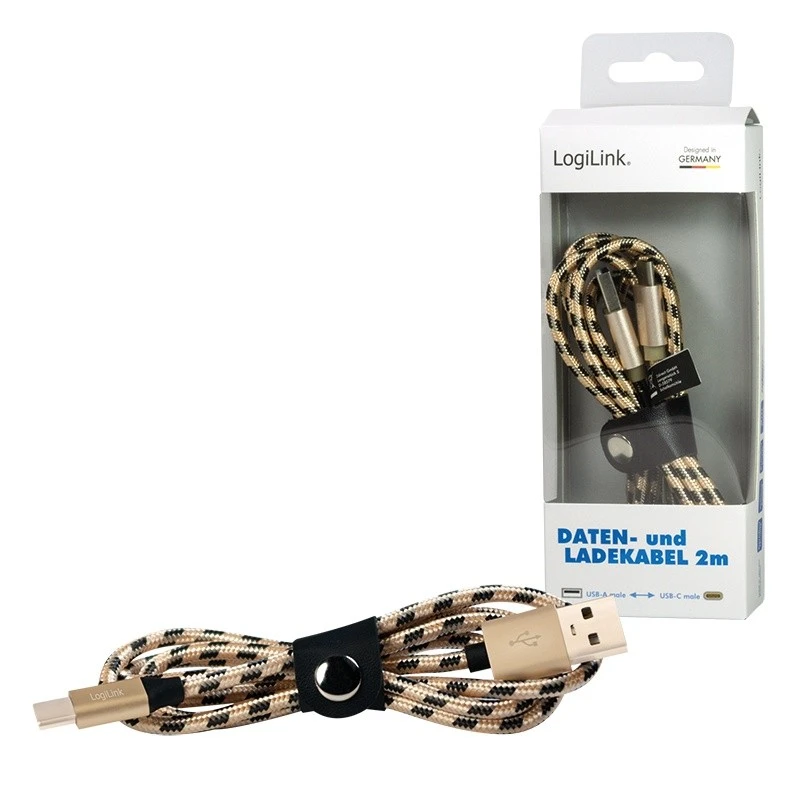 LOGILINK CU0135 LOGILINK – sinchronizavimas & įkrovimo laidas, USB į Micro USB kištukas, 2m