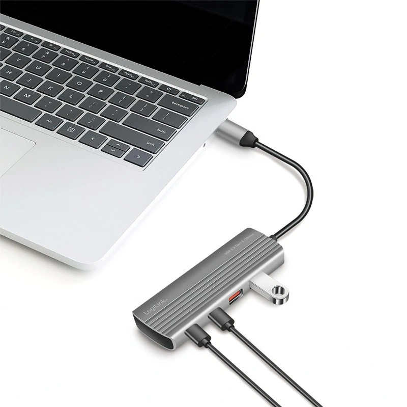 LogiLink USB3.2 šakotuvas, 2x USB-A, 5x USB-C, PD, 100W