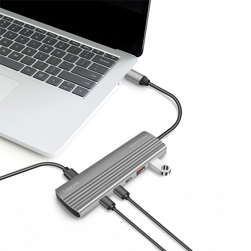 LogiLink Hub USB3.2 2xUSB-A, 8x USB-C, PD, 100W