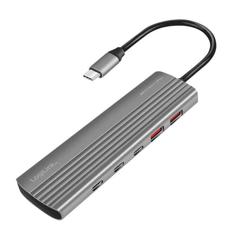 LogiLink USB šakotuvas su laidu ir jungtimis