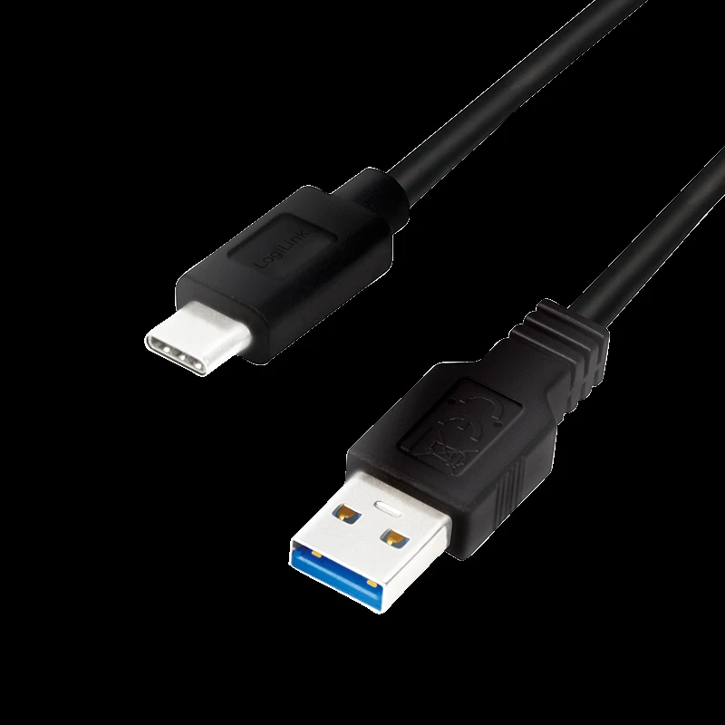 LOGILINK CU0167 LOGILINK - USB 3.2 Gen1x1 laidas, USB-A kištukas iki USB-C kištukas, juodas, 0,5 m