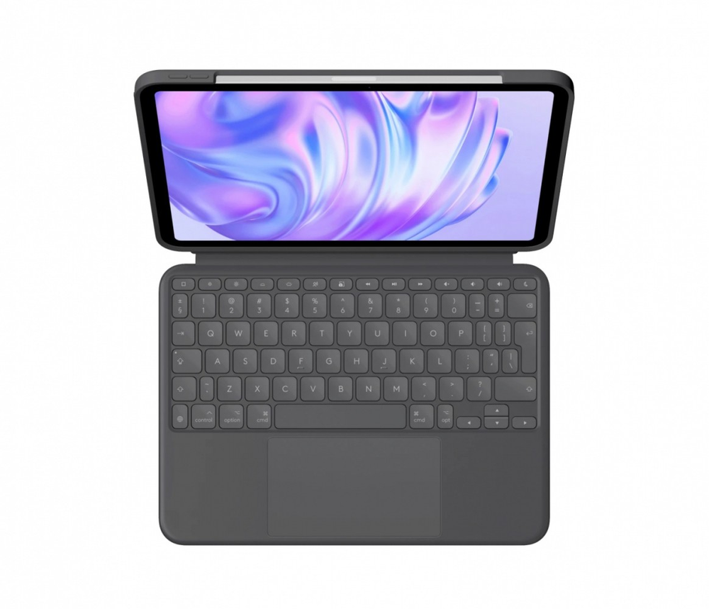 Logitech Combo Touch, skirtas iPad Pro 11" M4 Pilka US