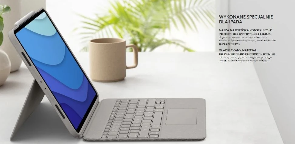 „Logitech Combo Touch iPadPro 12.9 Graphite“.