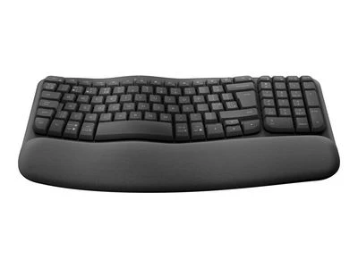„Logitech Wave Keys“ „Bluetooth“ klaviatūra, juoda, QWERTZ, DE