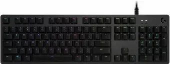 Mechaninė Žaidimų Klaviatūra Logitech G512 Carbon su RGB Apšvietimu, US Tarptautinis Išdėstymas, GX Brown Tactile