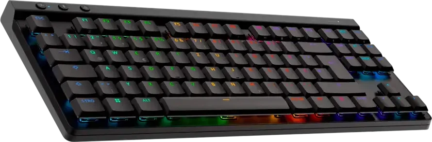 Belaidė klaviatūra Logitech G515 LIGHTSPEED TKL,  Juodos spalvos, Išdėstymas: Šiaurės šalių