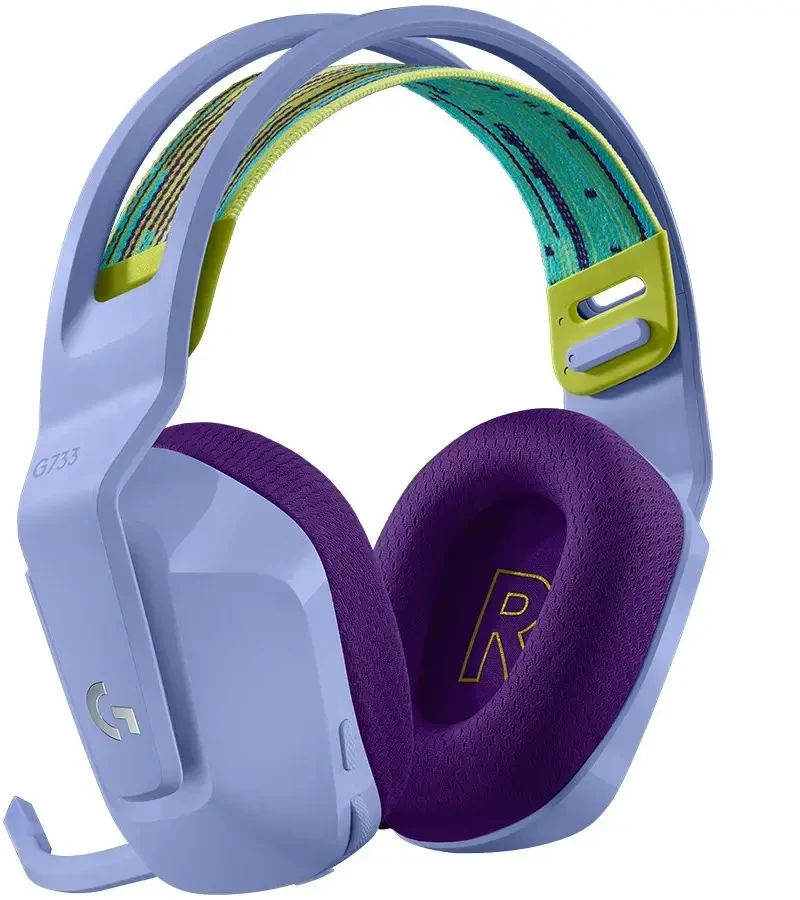 Belaidės ausinės Logitech G733, LIGHTSPEED, Violetinės spalvos