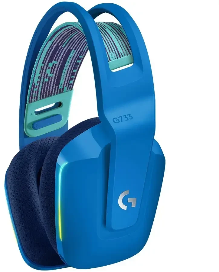 Belaidės ausinės Logitech G733, LIGHTSPEED, RGB, Mėlynos spalvos