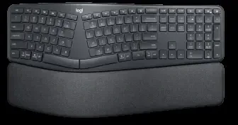 Logitech ERGO K860 belaidė klaviatūra, grafito spalvos, JAV tarptautinis išdėstymas (Qwerty)