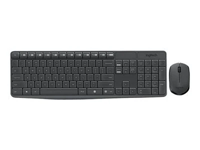 Logitech MK235 klaviatūra Radijo dažnio belaidė QWERTZ Vokiečių Pilka