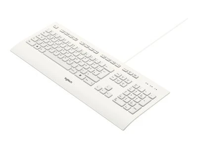 Laidinė klaviatūra Logitech K280E, Išdėstymas: DE, Baltos spalvos