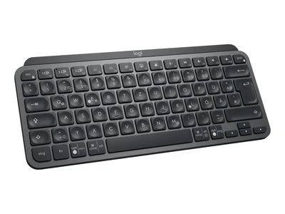 Minimalistinė Belaidė Klaviatūra su apašvietimu Logitech MX Keys Mini, Grafito spalvos, Vokiečių (Qwertz) išdėstymas
