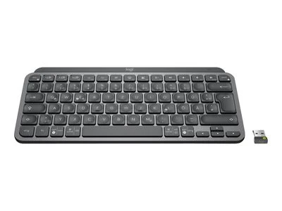 Minimalistinė Belaidė Klaviatūra su apašvietimu Logitech MX Keys Mini, Grafito spalvos, Vokiečių (Qwertz) išdėstymas
