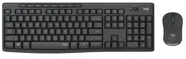 Belaidė klaviatūra su pele Logitech MK295, US kalba, Juodos spalvos