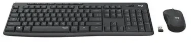 Belaidė klaviatūra su pele Logitech MK295, US kalba, Juodos spalvos