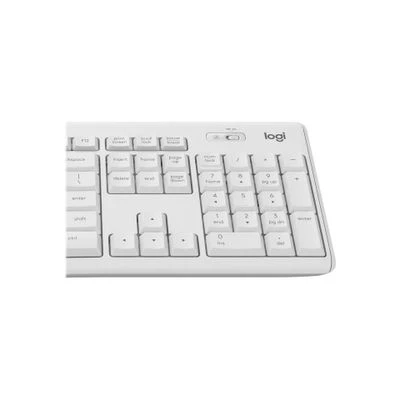 Tyli belaidė Klaviatūra su pele Logitech MK295, DE išdėstymas, Balta