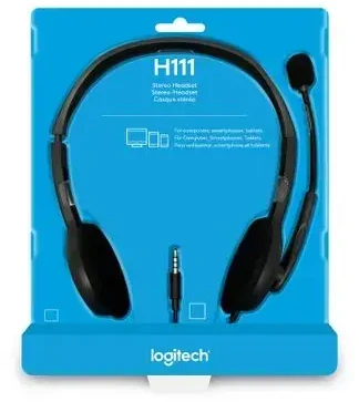 Logitech Ant ausų uždedamos Stereo Ausinės H111