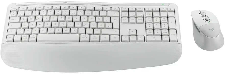 Logitech Signature Comfort Plus MK880 Klaviatūra-Maus-Set | Kabellos, Ergonomisch & Bluetooth, Weiß