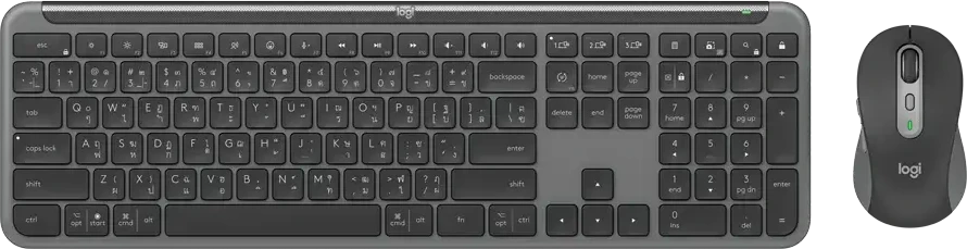 Logitech Signature Slim Combo MK950 verslui Belaidė klaviatūra + pelė, US Int, Graphite