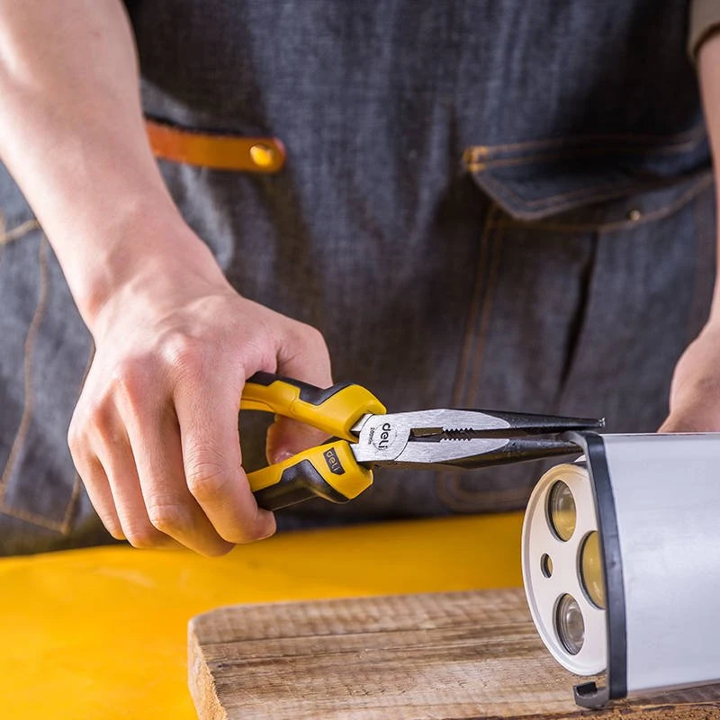 Ilgos tiesios replės Deli Tools EDL2108