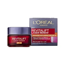 L'Oreal D/E REVITALIFT LASER dieninis veido kremas su SPF 20 50ml 50MLT