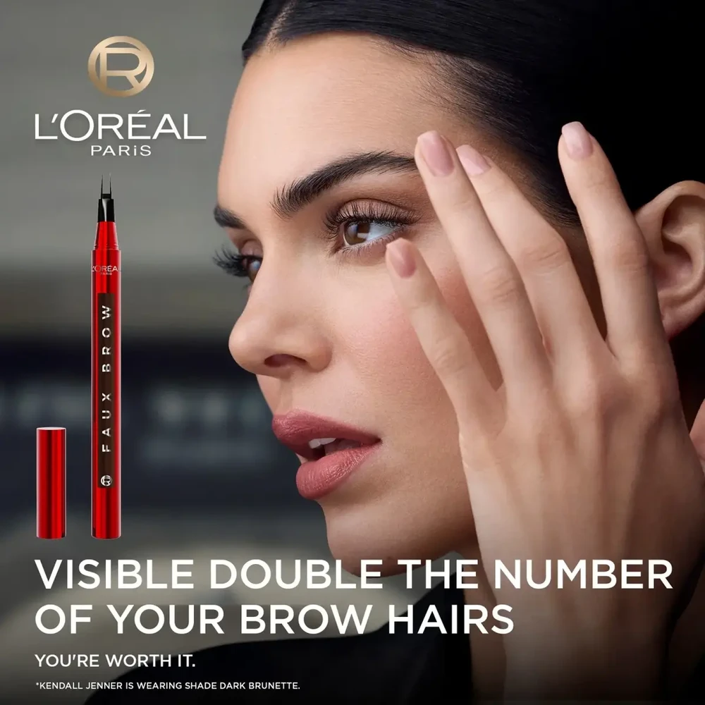 L'Oreal Paris Faux Brow tamsiai ruda 1 ml