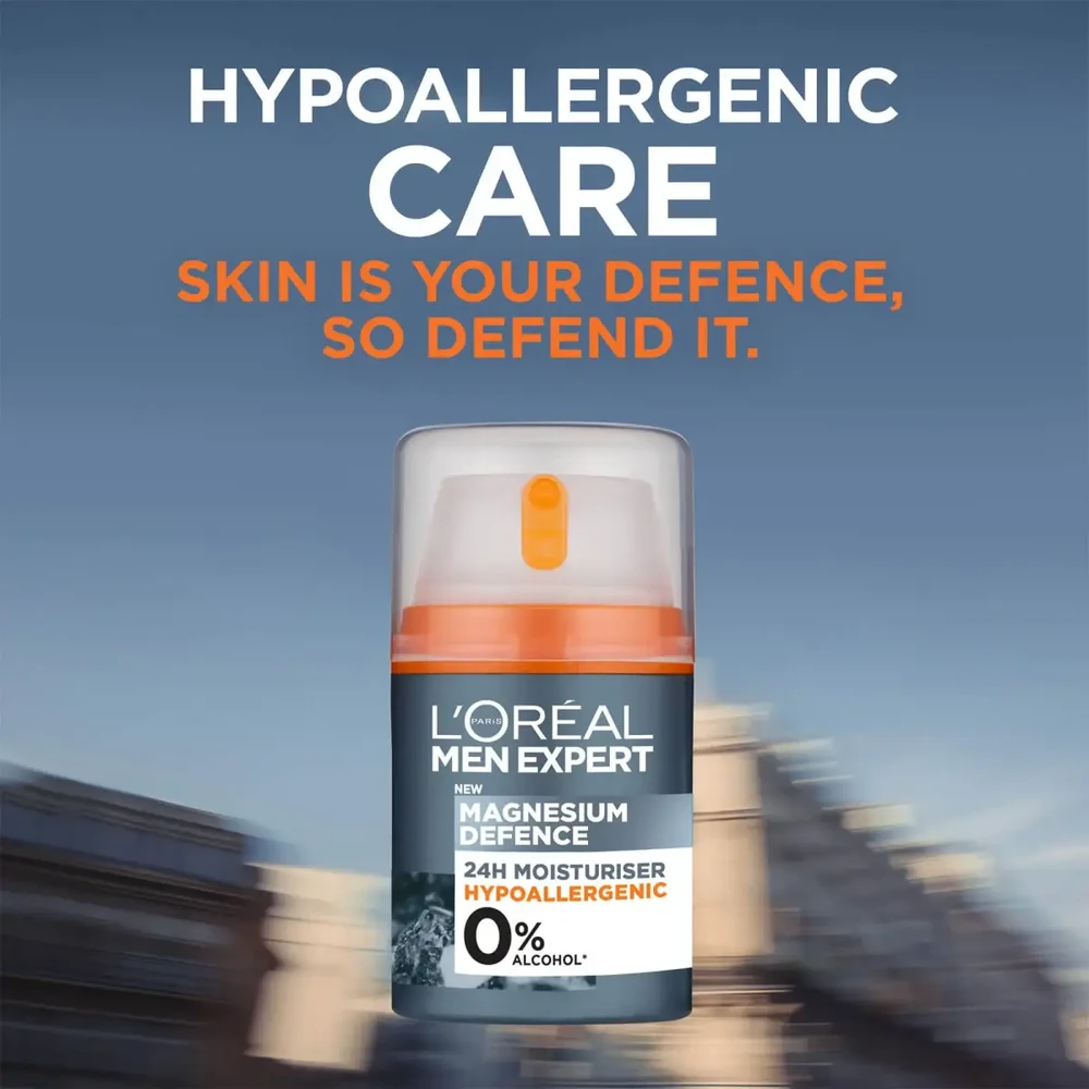 L'Oréal Paris Men Expert Magnesium Defence Day Kreminis vyrams, 50 ml