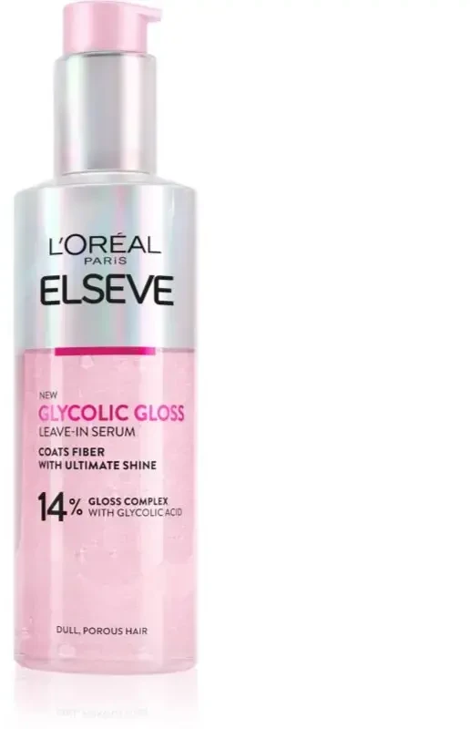 Nenuplaunamas serumas plaukams L'Oréal Paris Elseve Glycolic Gloss Leave-In, 150 ml