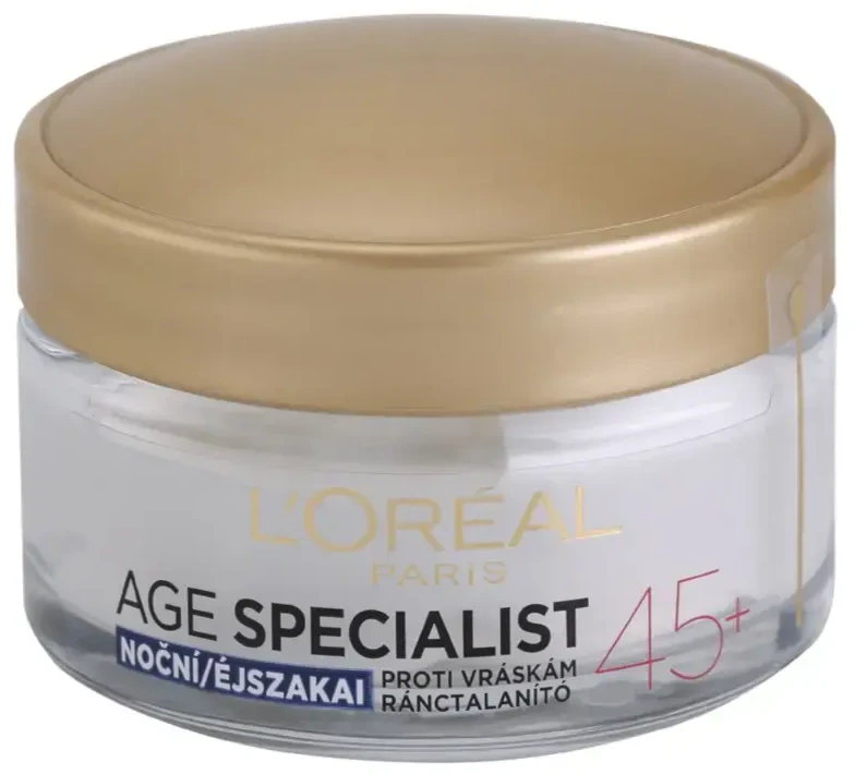 L'Oréal Paris Age Specialist 45+ Night Skin Kreminis moterims, 50 ml