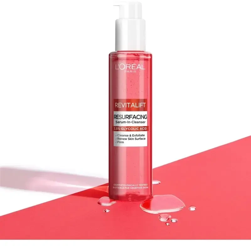 L'Oréal Paris Revitalift šveičiamasis valomasis gelis su glikolio rūgštimi – 150 ml