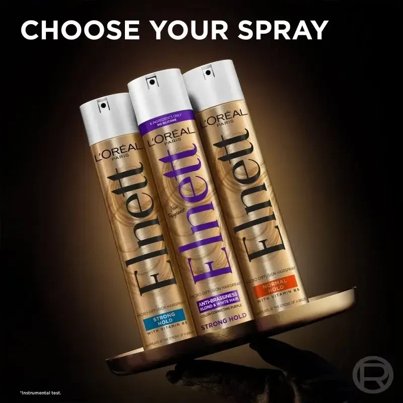 L'Oréal Paris Elnett Micro-Diffusion Hairspray Anti-Brassiness Plaukų lakas