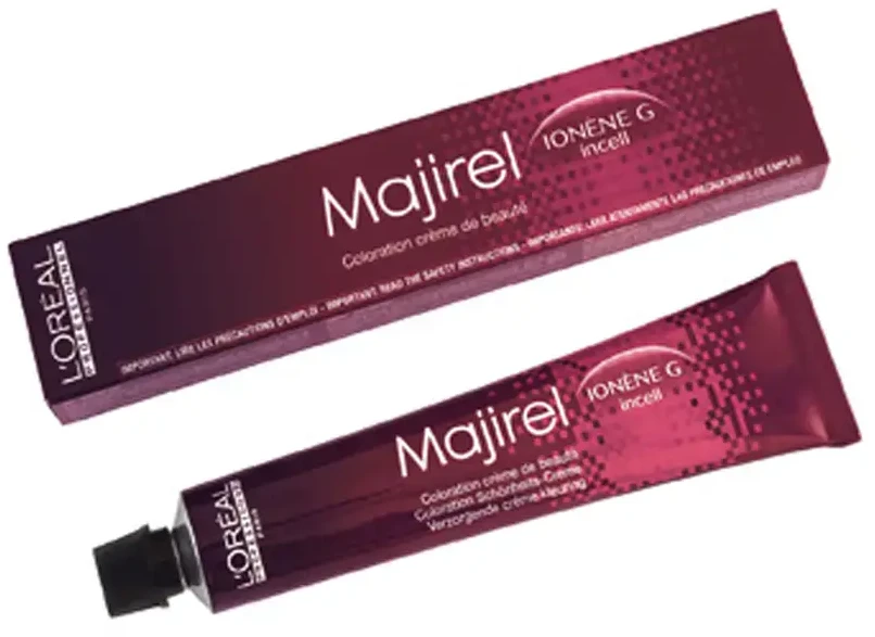 L'Oreal Professionnel Majirel Permanent Hair Dye 7.23 Iridescent Golden Skirtas šviesiems plaukams, 50 ml