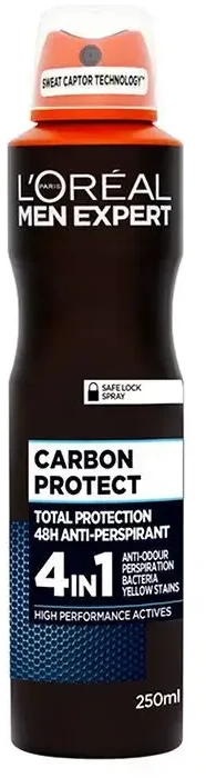 L'Oreal Antiperspirant spray Men Expert Carbon Protect (48h Antiperspirant) 250 ml