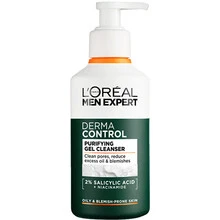 L'Oréal Paris Men Expert Derma Control Purifying Gel Valiklis veido prausiklis, 100 ml