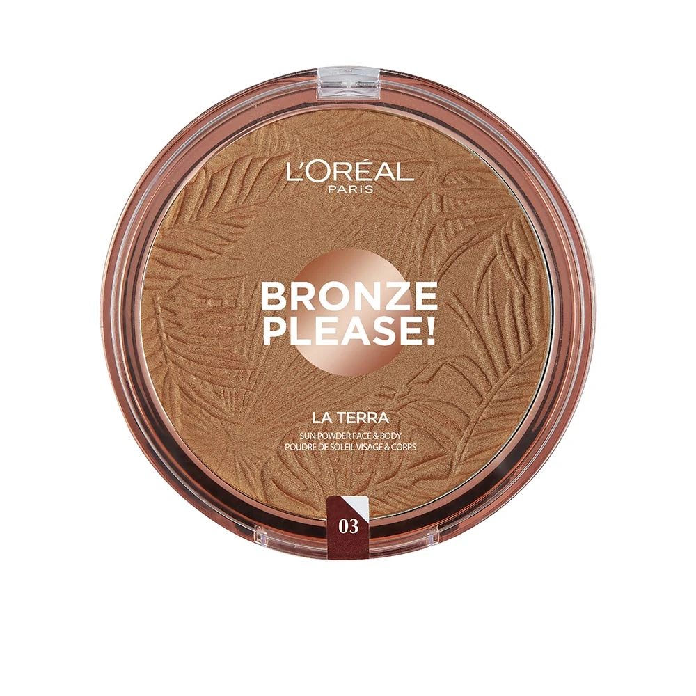 L'Oreal Paris Bronze Please! Kompaktinė pudra 03 Medium Caramel, 18 g