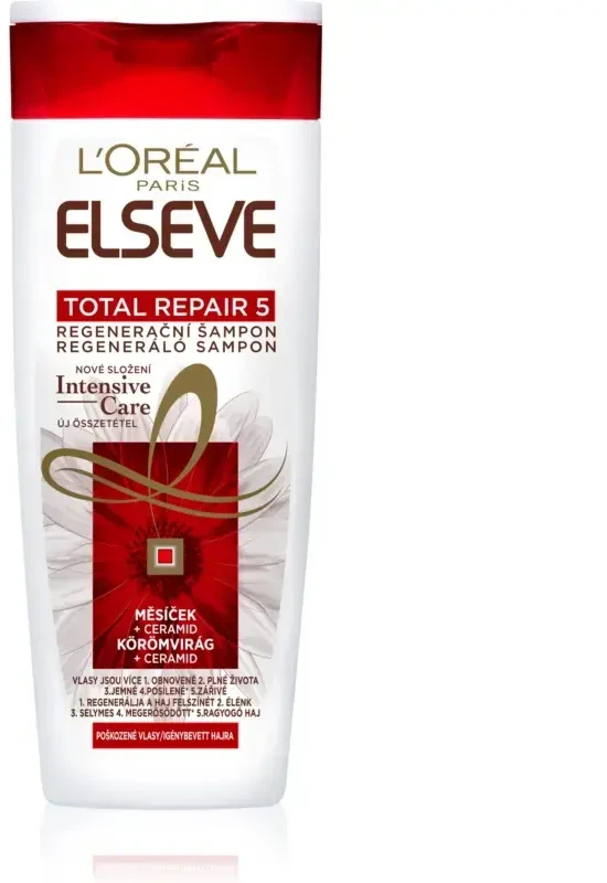 L'Oréal Paris Elseve Total Repair 5 Regenerating Šampūnas Šampūnas moterims, 400 ml