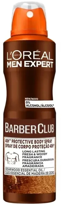 L'Oréal Paris Men Expert Barber Club 48H Protective Dezodorantas Dezodorantas vyrams, 150 ml