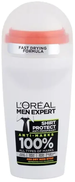 L'Oreal MEN EXPERT DEO ANTI MARKS rutulinis dezodorantas 50 ml 50MLT
