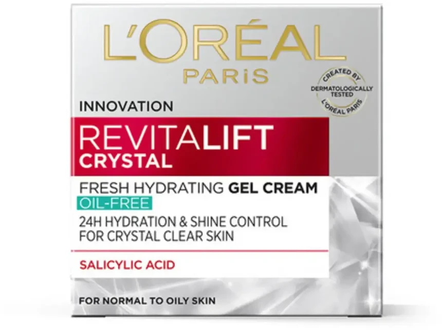 L'Oreal Paris Revitalift Crystal Hydrating Gel Kreminis For Face & Neck, 50 ml