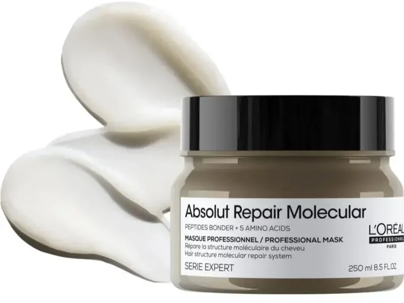 L'Oreal Professionnel Serie Expert Absolut Repair molekulinė plaukų kaukė Kreminis atkuriamiesiems plaukams, 250 ml